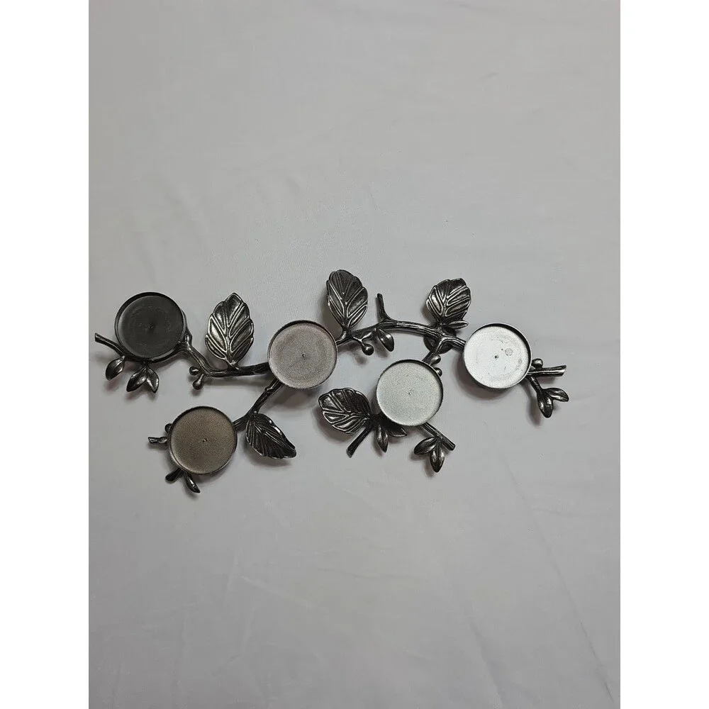 RARE. Bath And Body Works Slatkin Co. Metal Mini Candle Leaf Candle Holder